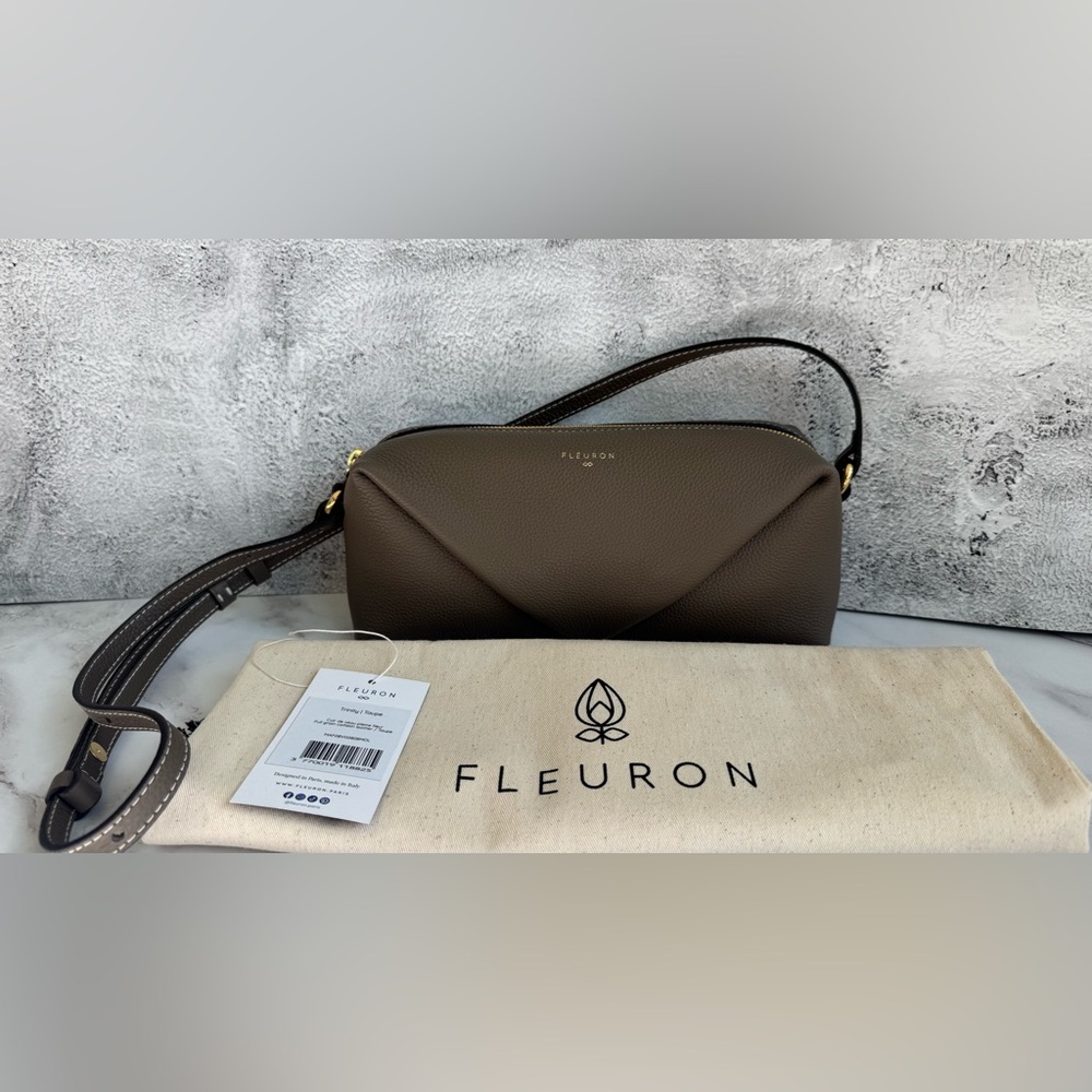EUC - Fleuron Paris Trinity Crossbody Bag – Taupe